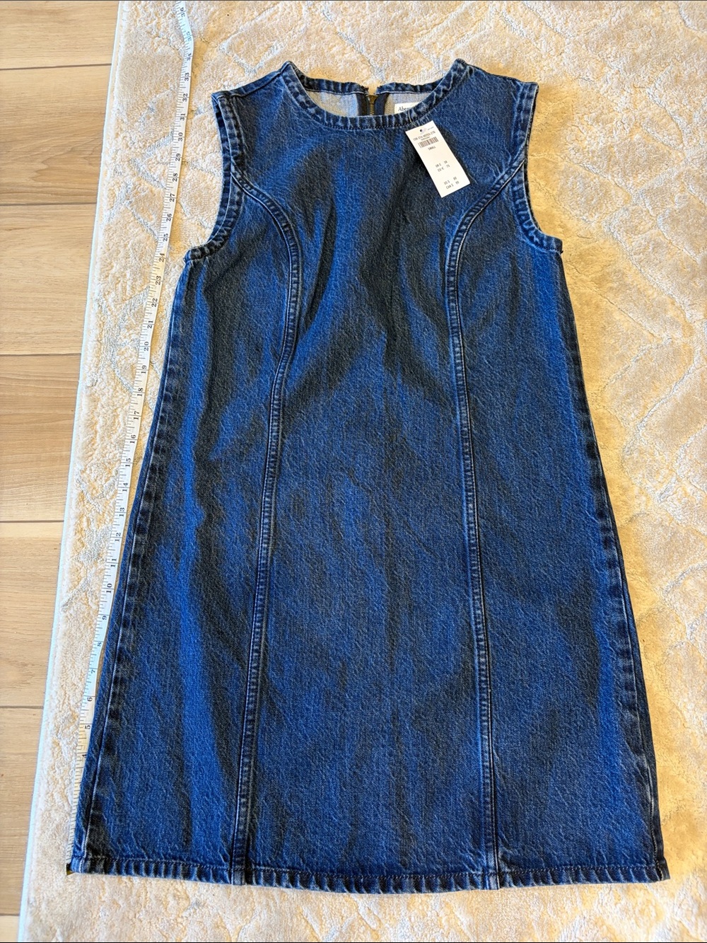 New Abercrombie and Fitch Sleeveless Denim Womens Dress - Blue